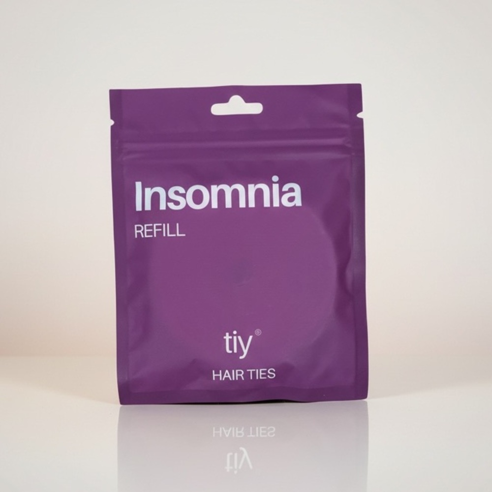 TIY Hair Ties Insomnia Refill Dark Purple Elastic Cords